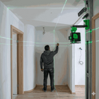 Niveau laser 16 lignes 4D 360° pour alignement précis sur chantier