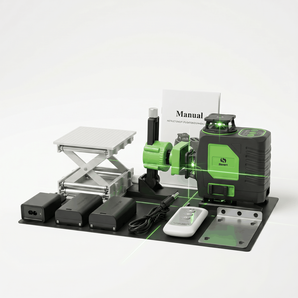 Niveau laser 16 lignes 4D 360° pour alignement précis sur chantier