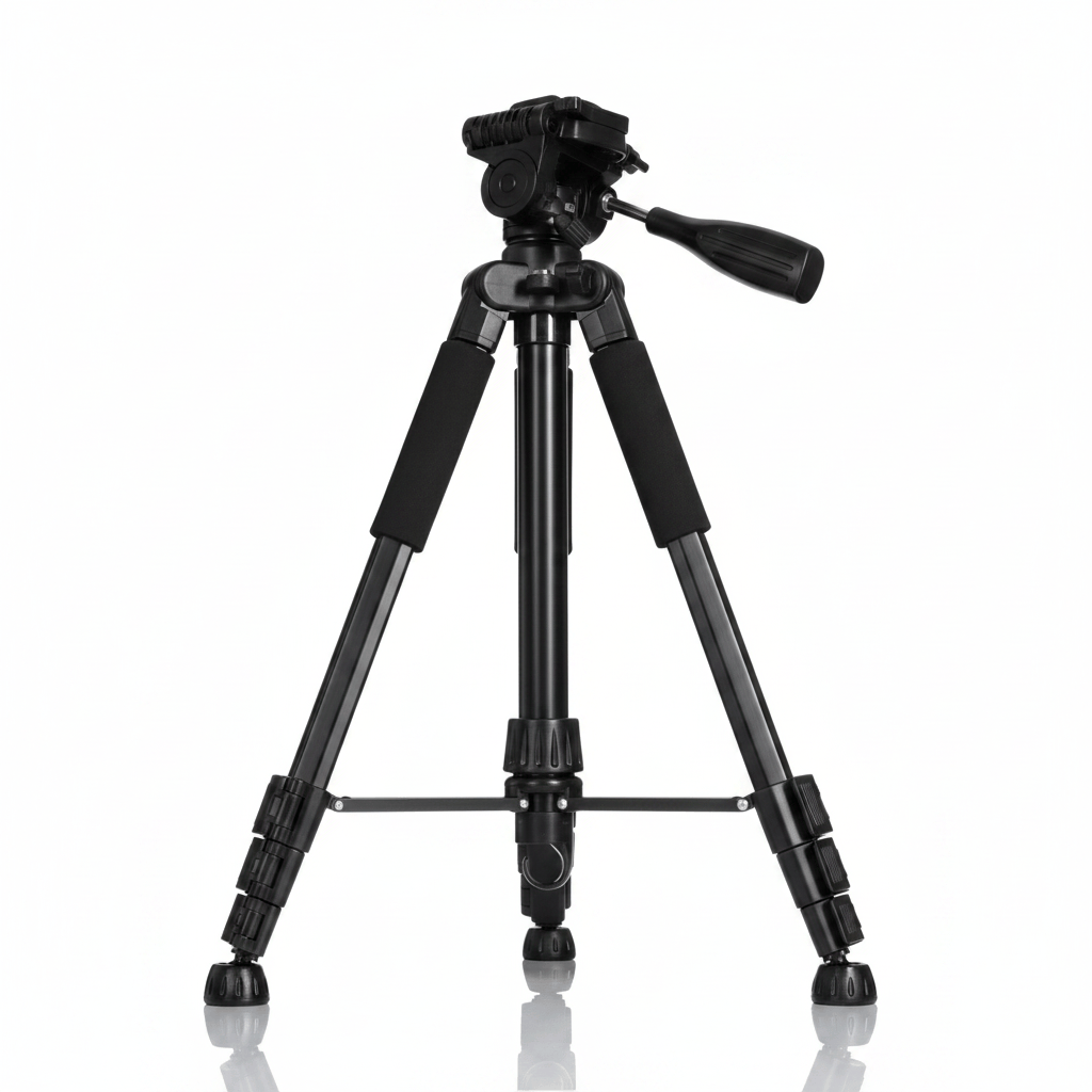 Trépied Stonert universel 151 cm en aluminium robuste avec pieds antidérapants et ajustement multi-angles